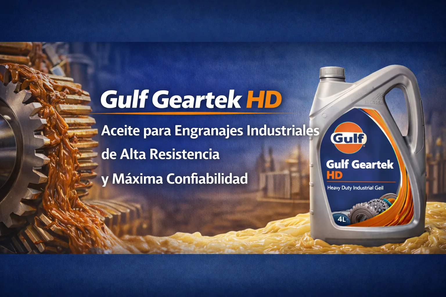 Gulf Geartek Hd Aceite Para Engranajes Industriales