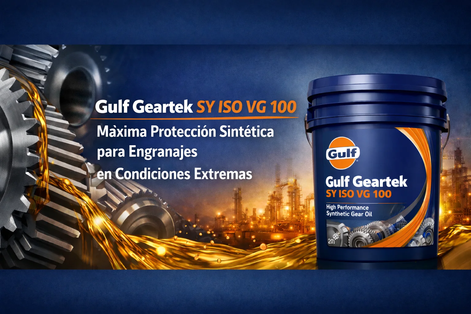 Gulf Geartek Sy Iso Vg 100 1000